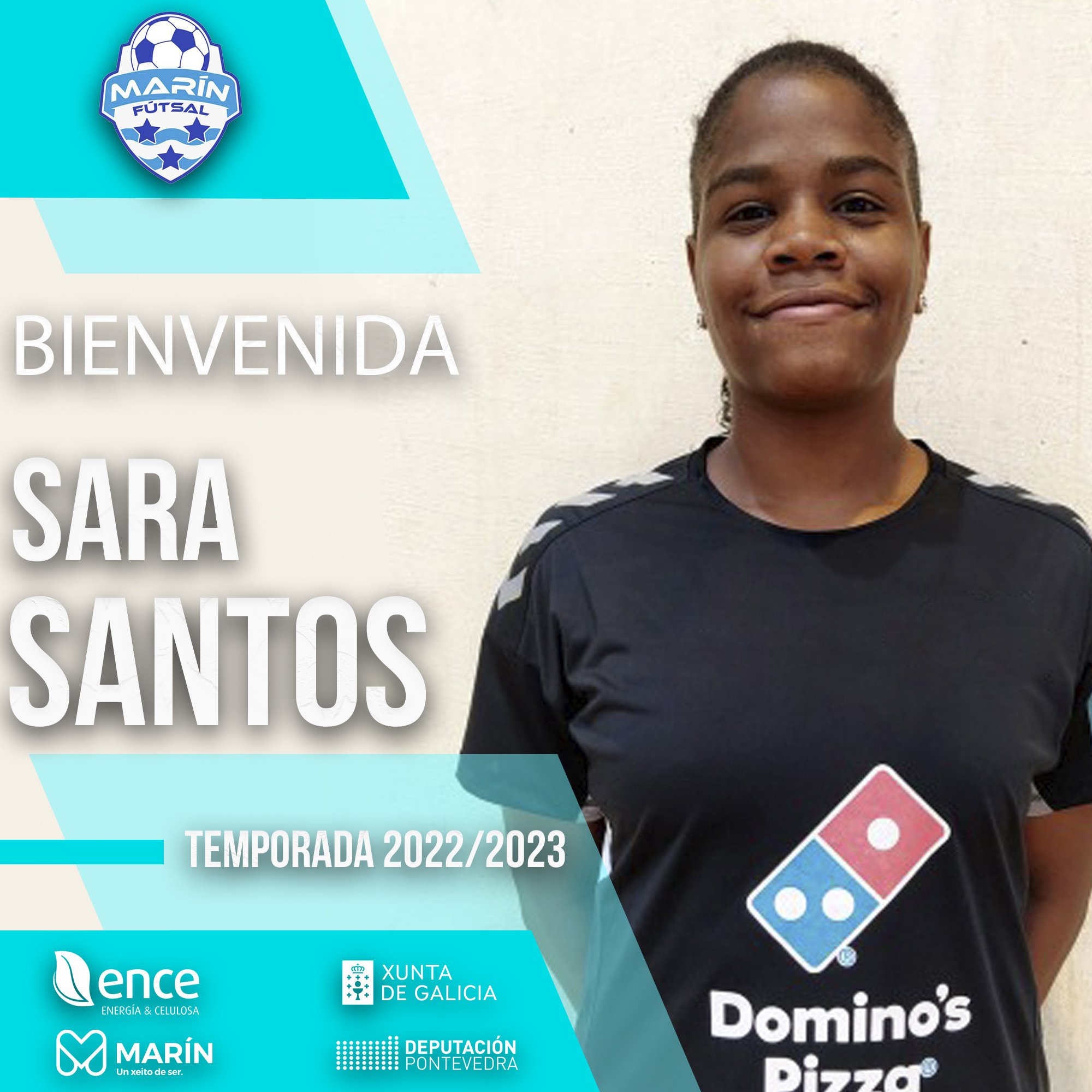 Sara Santos, nueva jugadora de Marín Futsal. Foto: Marín Futsal