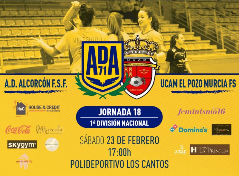 Previa del partido entre A.D. Alcorcón FSF y UCAM ElPozo Murcia FSF