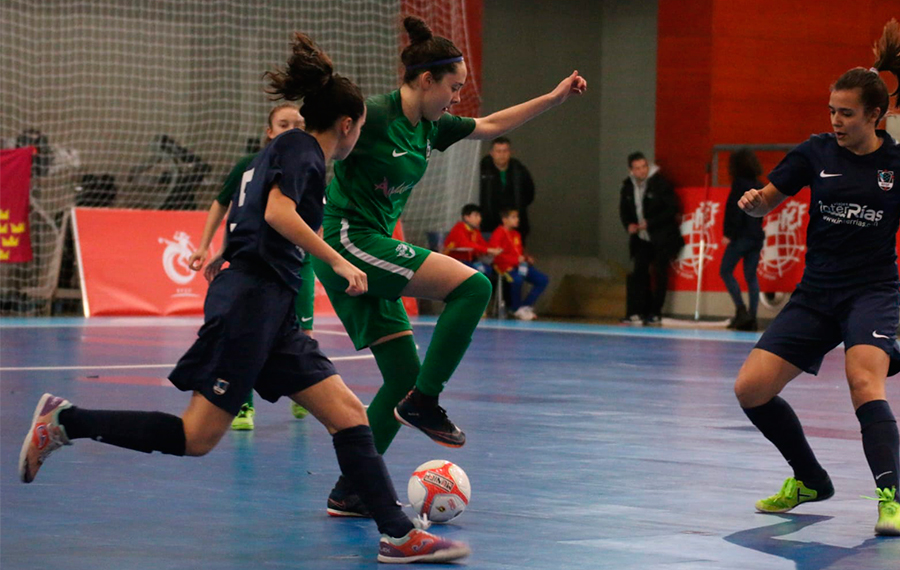 Andalucía - Cataluña y Galicia - Cataluña, finales del Autonómico Femenino de fútbol sala Sub-17 y Sub-20