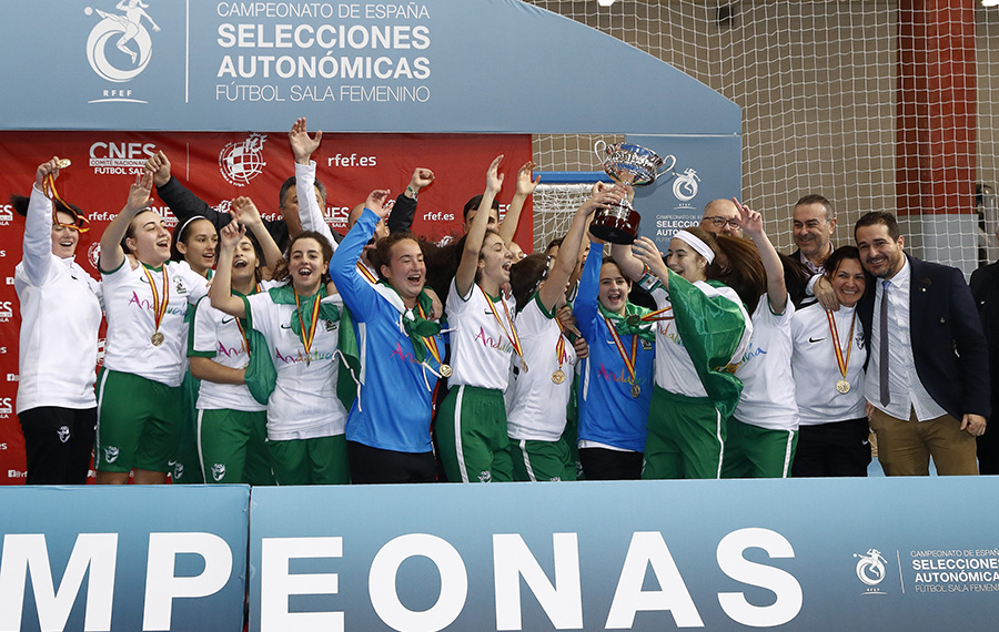 La Selección de Andalucía Sub 17 Campeona de España. Foto: RFEF