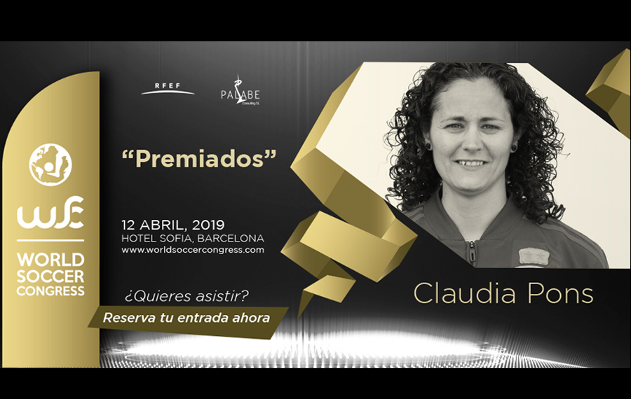 Claudia Pons, premiada en el World Soccer Congress