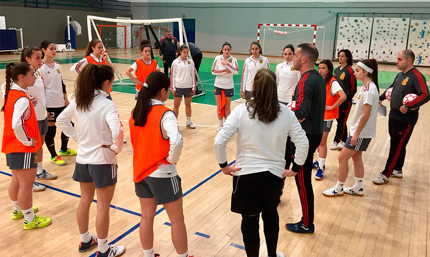 La Selección Española de Fútbol Sala Femenino Sub 19 disputa hoy su primer amistoso frente a Portugal