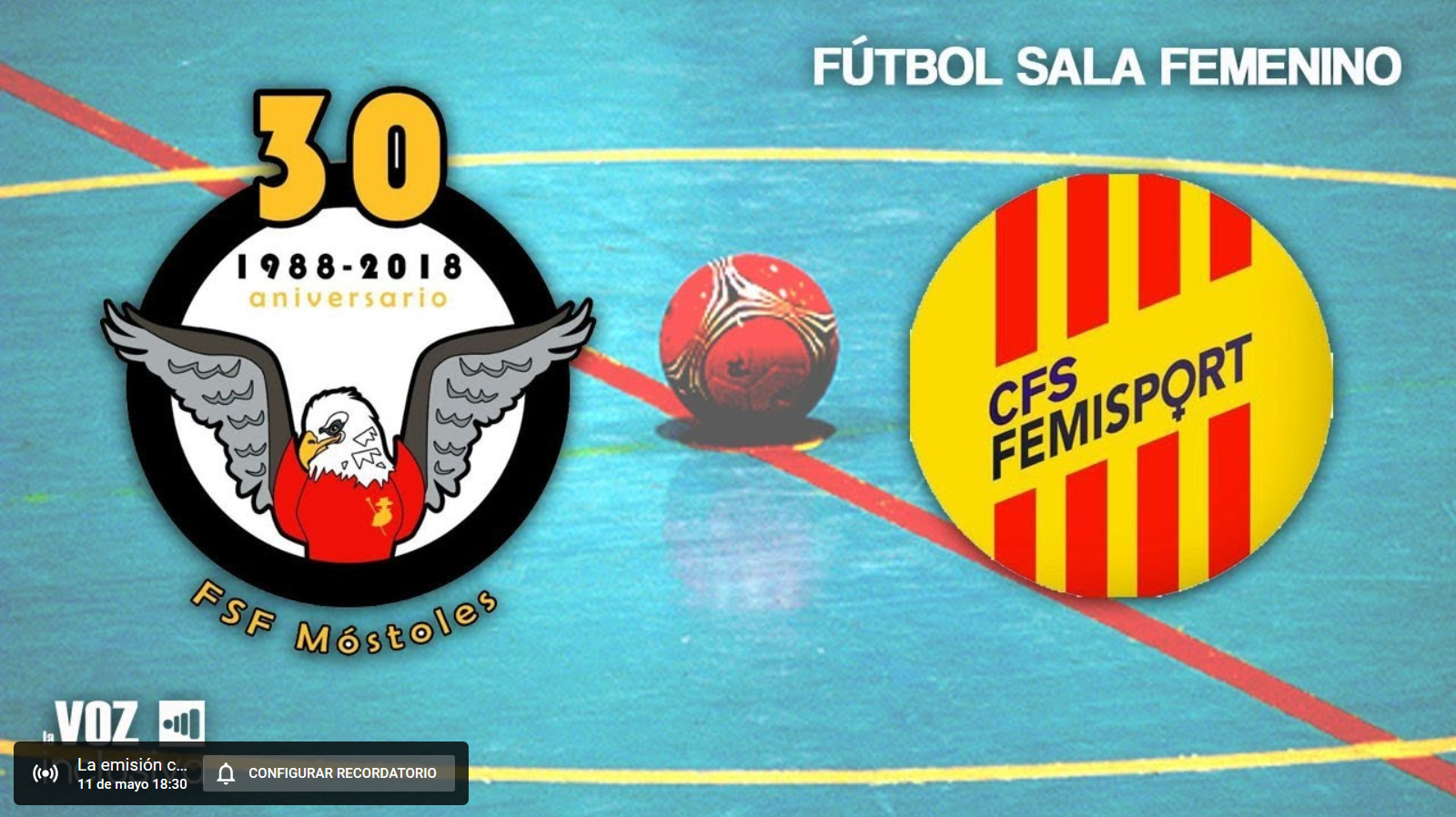 Emisión en Directo: FSF Móstoles - Femisport Palau. Jornada 27