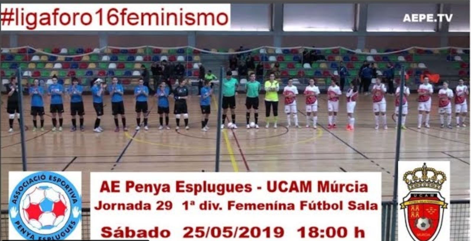 Emisión en Directo: A.E. Penya Esplugues - UCAM ElPozo Murcia. Jornada 29