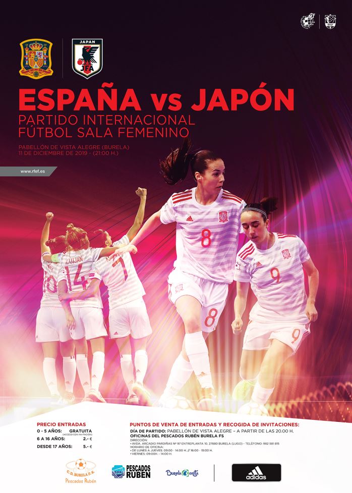 Venda anticipada para España-Japón, desde el martes 3