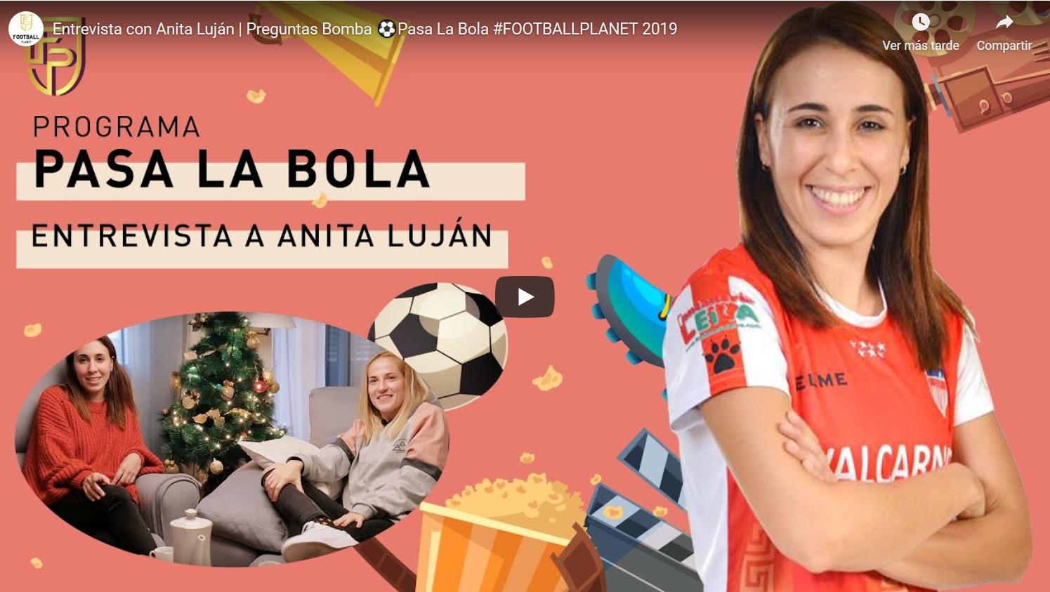 Entrevista a Ana Luján en el espacio "Pasa la Bola" del Canal Football Planet