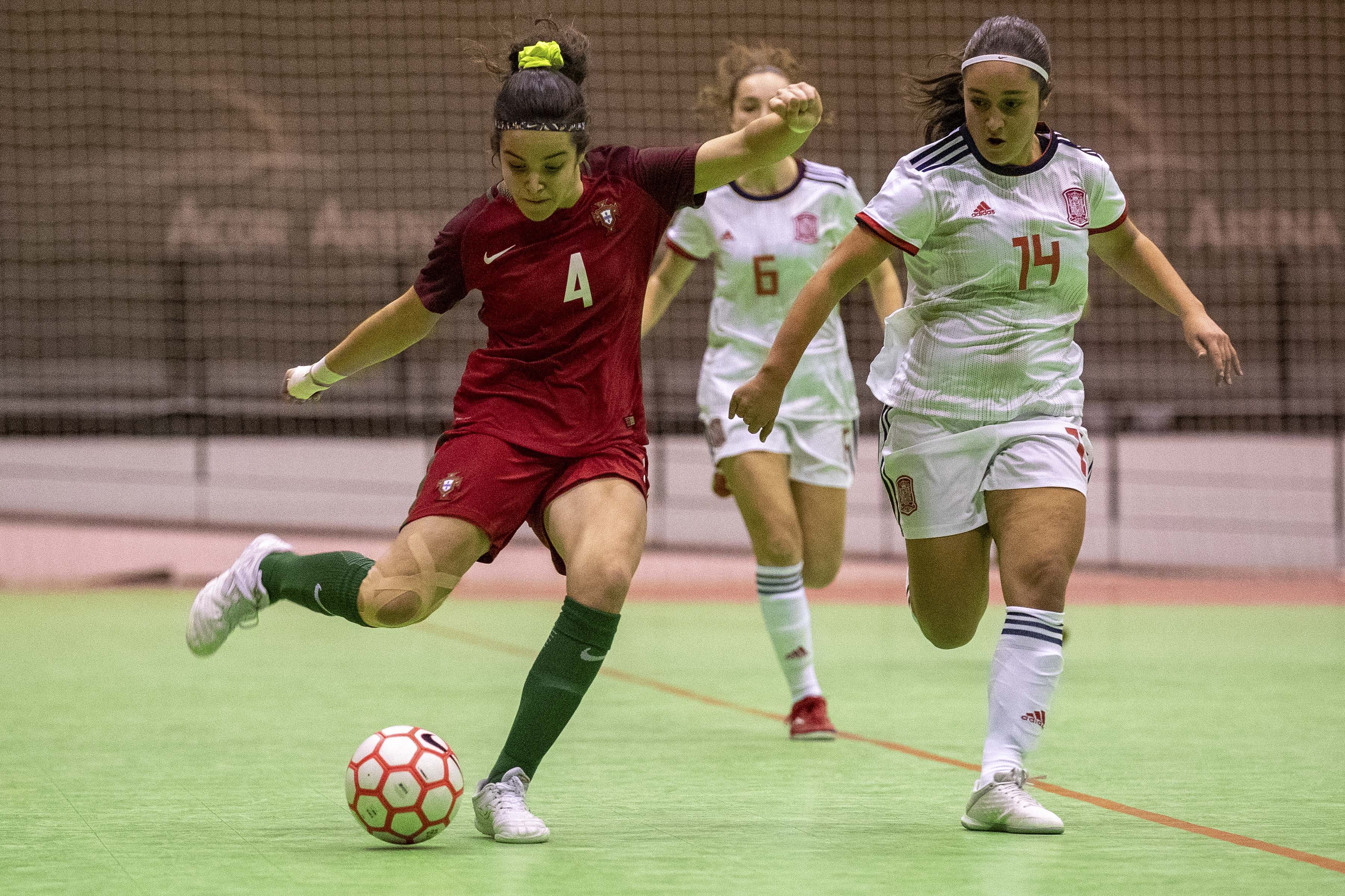 La Selección Sub 19 de Fútbol Sala Femenino su amistoso frente a Portugal