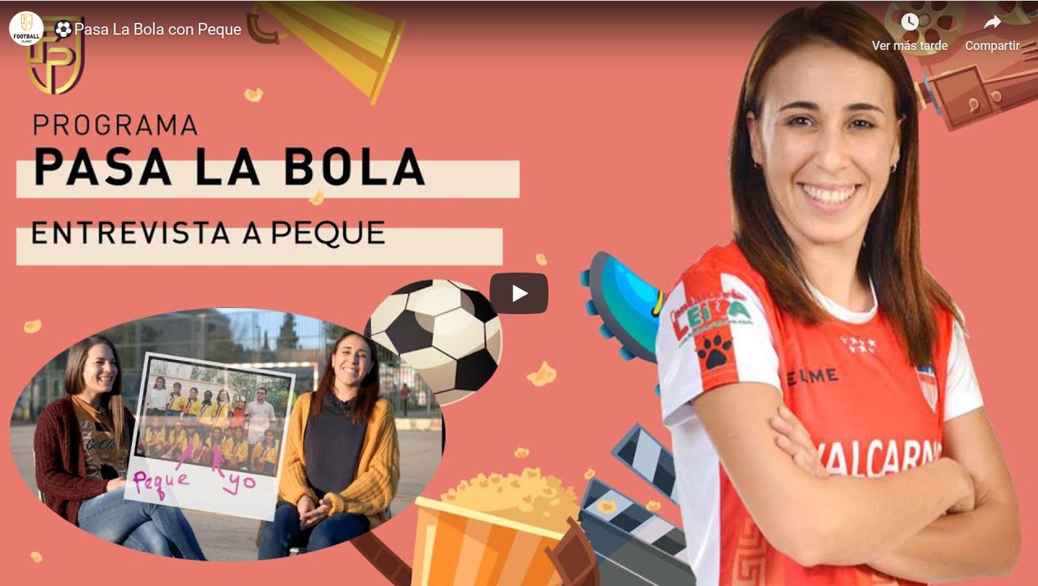 Entrevista a Peque, jugadora de Pescados Rubén Burela FS en el espacio "Pasa la Bola" del Canal Football Planet