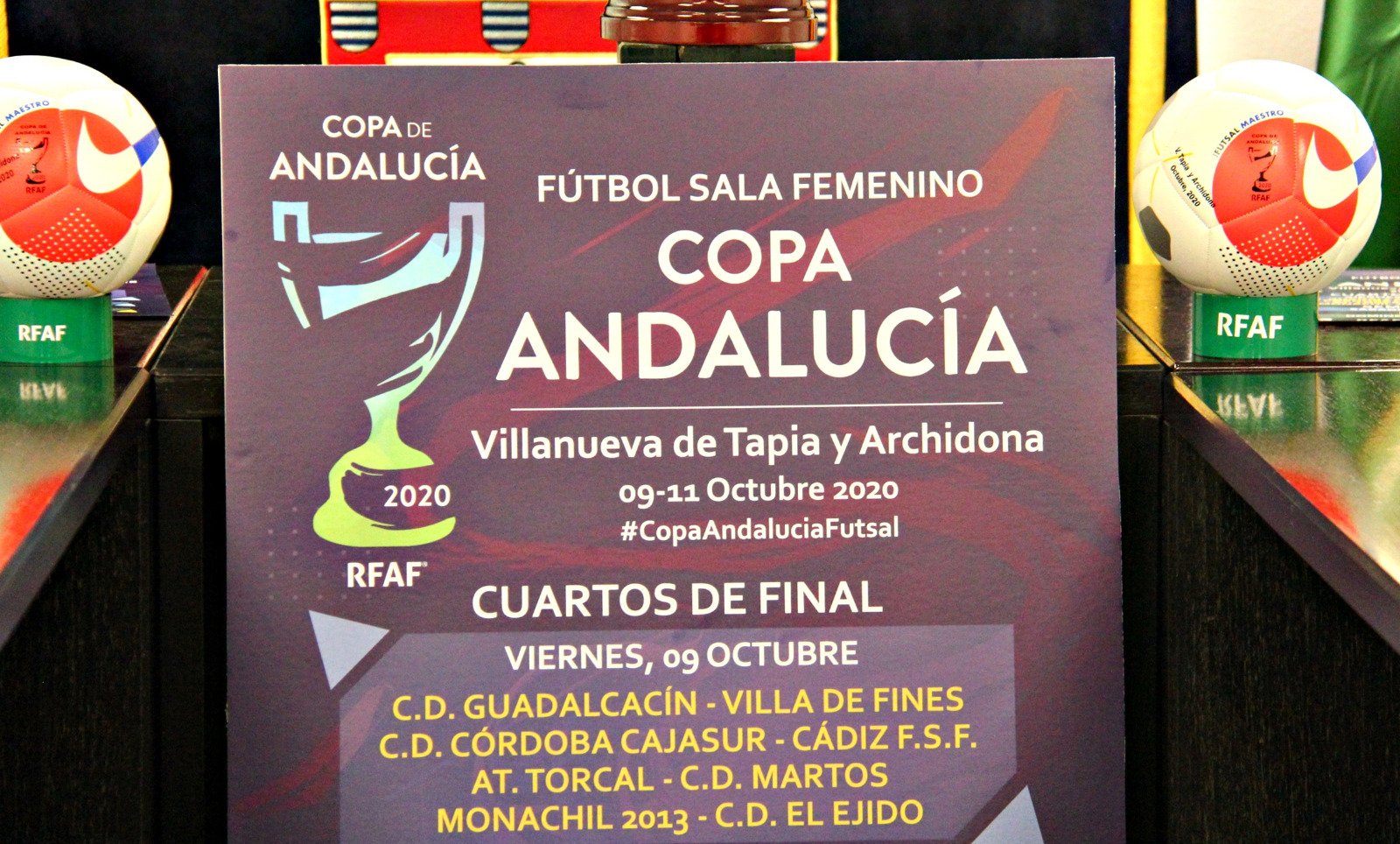 Presentada La Copa de Andalucía de Fútbol Sala Femenino que se celebrará del 9 al 11 de Octubre