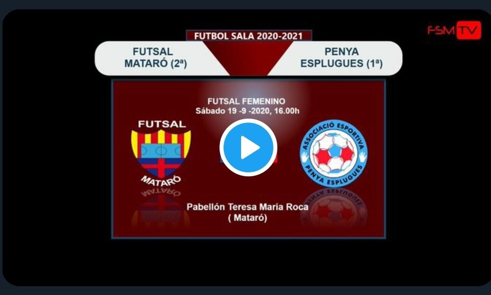 Partido Amistoso de Pretemporada entre dos equipos de 2ª División: Futsal Mataró A / AE Penya Esplugues B
