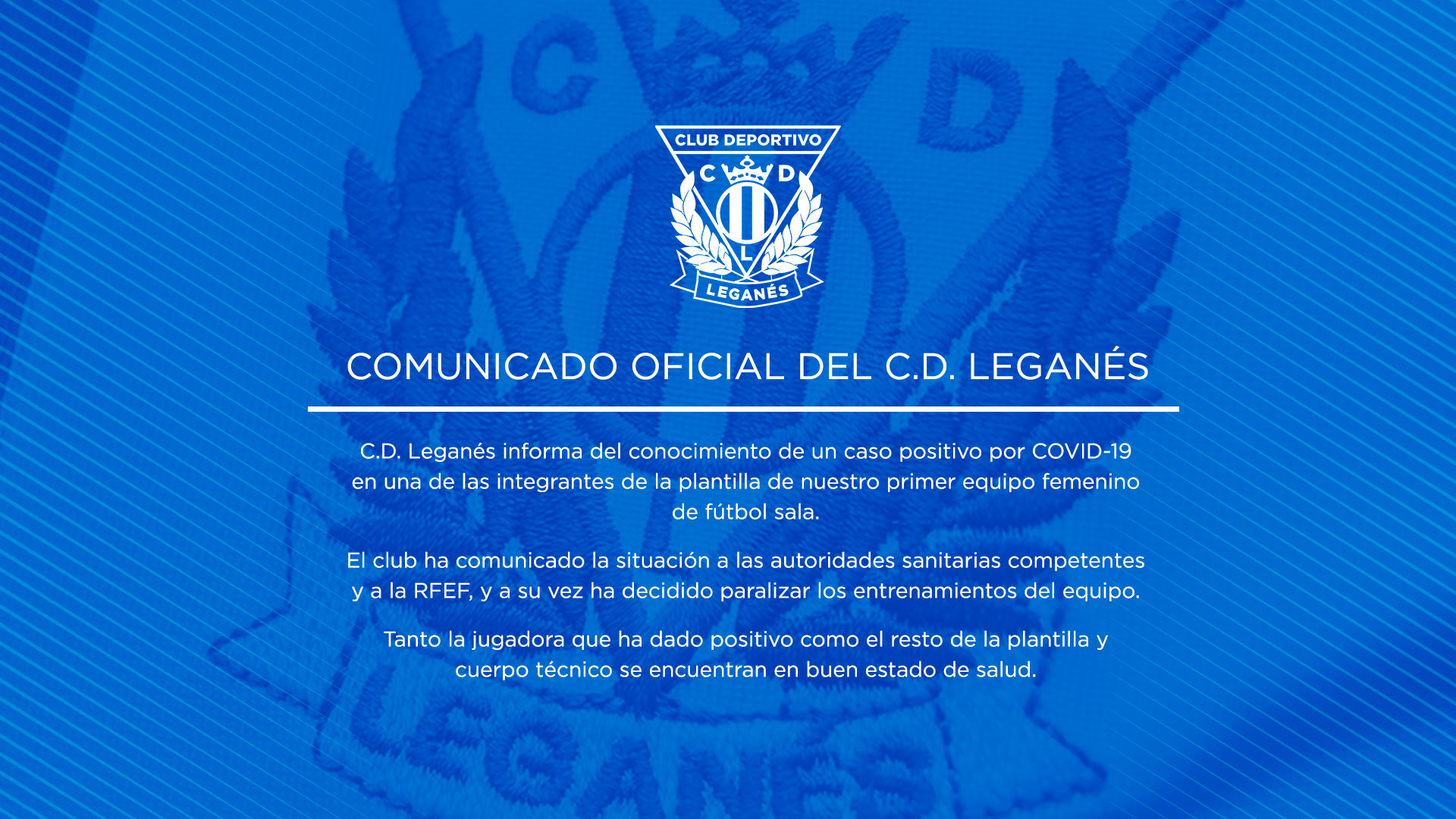 Aplazado el Partido de Liga entre CD Leganés FS y Poio Pescamar FS por un caso de Covid-19 en el equipo madrileño