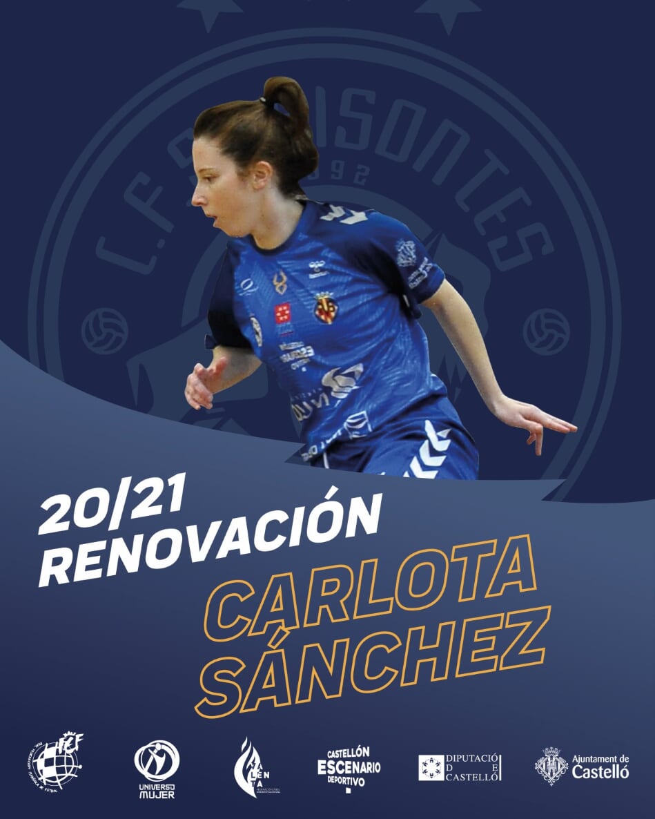 Carlota Sánchez renueva con Bisontes Castellón FSF