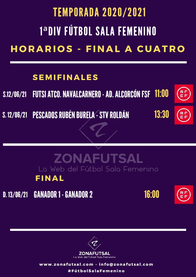 Horarios de la Final Four por el Título de Campeón de Liga de 1ª División