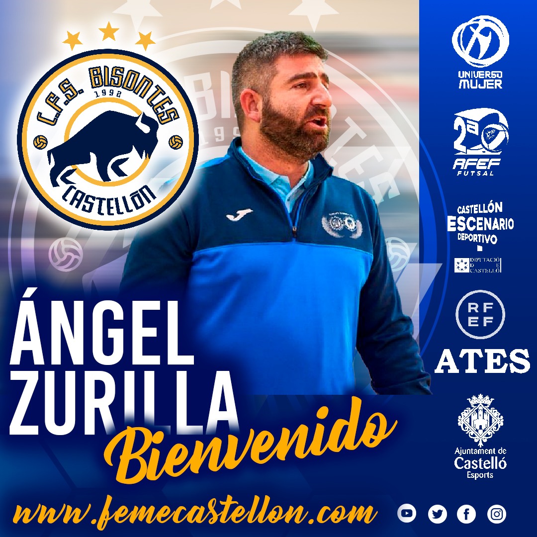 Ángel Zurilla nuevo entrenador de Bisontes Castellón FSF