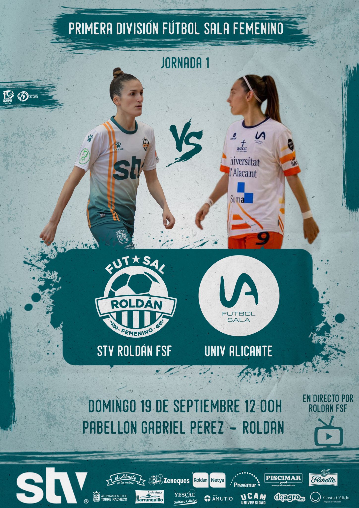 Previa del Partido de Liga: STV Roldán - Universidad de Alicante FSF. Jornada 1ª