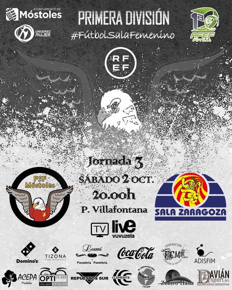 Previa del Partido de Liga: FSF Mótoles - Sala Zaragoza. Jornada 3ª