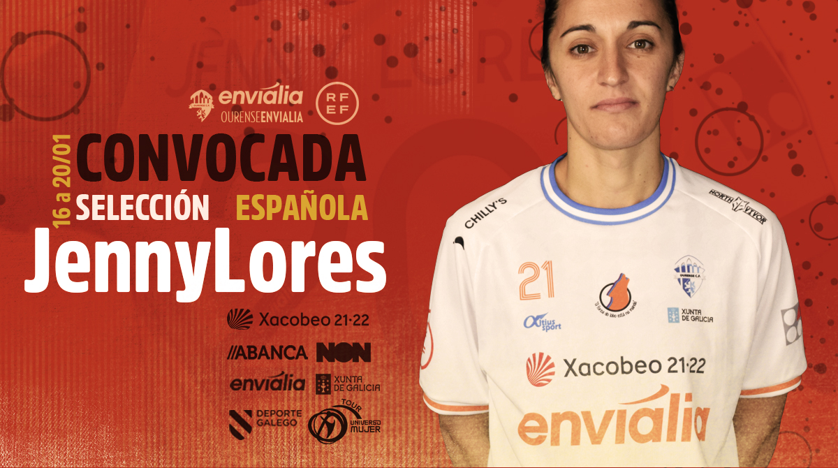 Jenny Lores, jugadora de Ourense Envialia FSF convocada con la Selección española de Fútbol Sala Femenino
