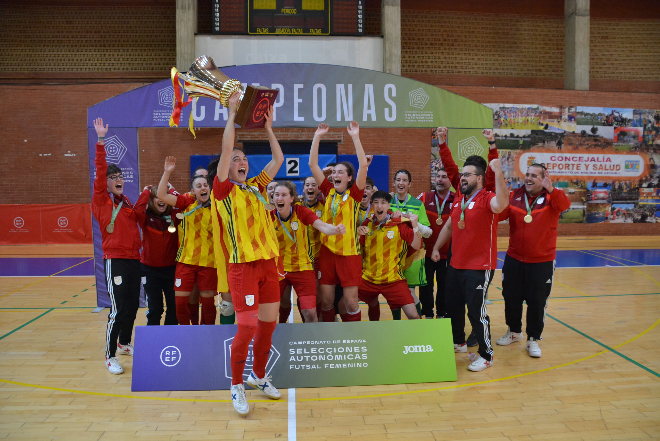 Cataluña hace doblete en el Campeonato de España de Selecciones Autonómicas Femeninas de Fútbol Sala categoría Sub 16 y Sub 19