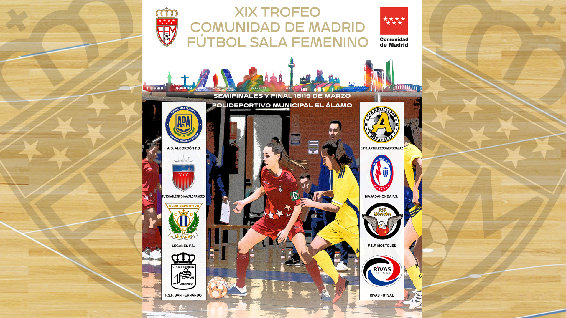 Ya se conocen las Semifinales del XIX Trofeo Comunidad de Madrid de Fútbol Sala Femenino