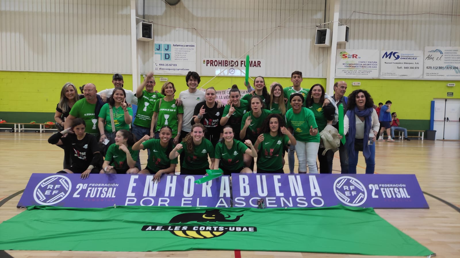 AE Les Corts-UBAE nuevo equipo de 1ª División de Fútbol Sala Femenino. Foto: AE Les Corts-UBAE