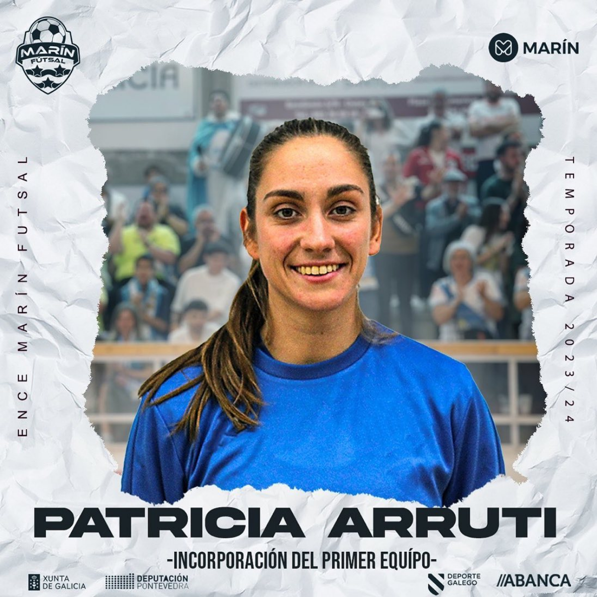 Patri Arruti, fichaje de Marín Futsal para la Temporada 2023/2024. Foto: Marín Futsal