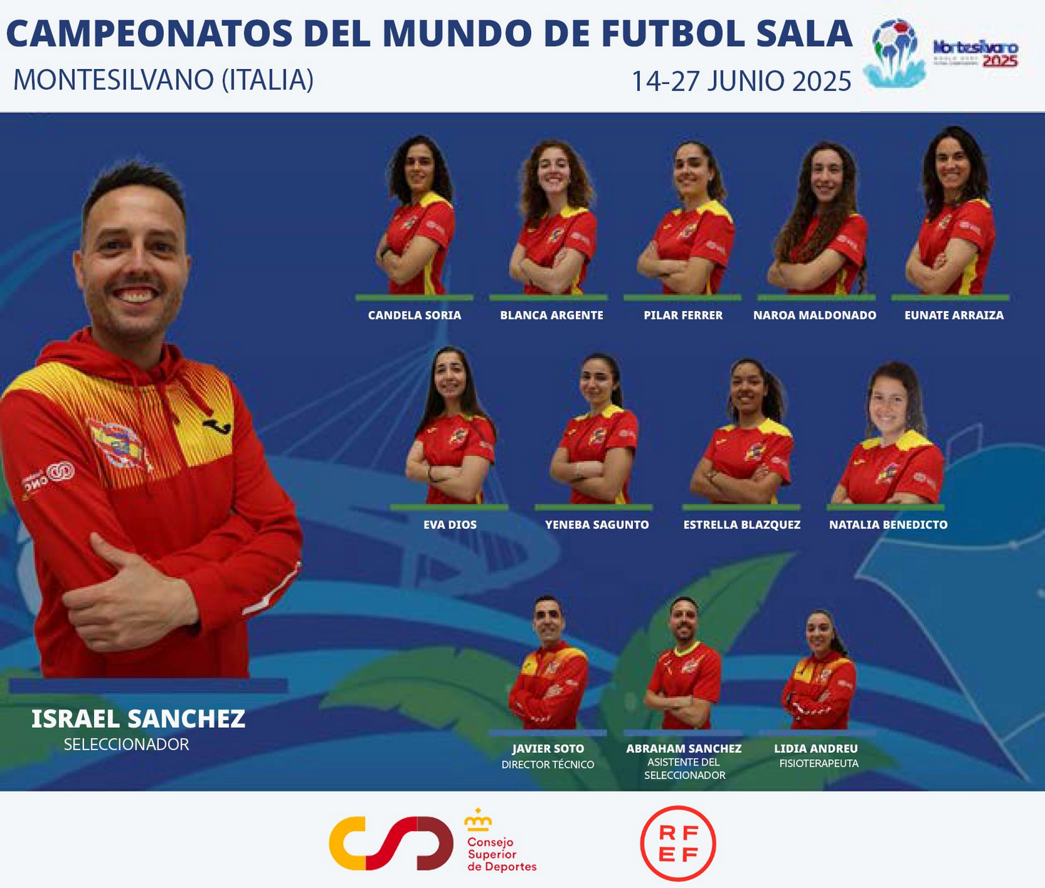 Convocatoria Oficial para el Campeonato del Mundo de Fútbol Sala Femenino para Sordos.