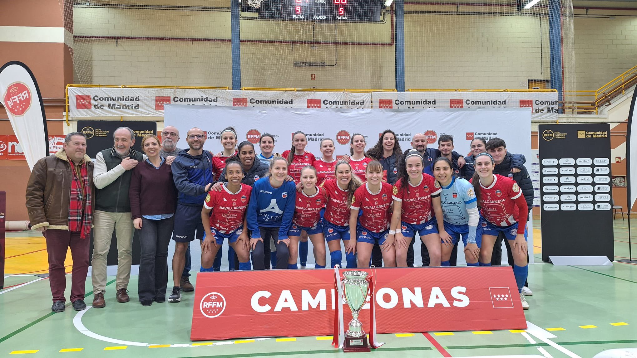 Futsi Atlético Navalcarnero Campeonas de la XXII Edición del Trofeo Comunidad de Madrid de Fútbol Sala Femenino